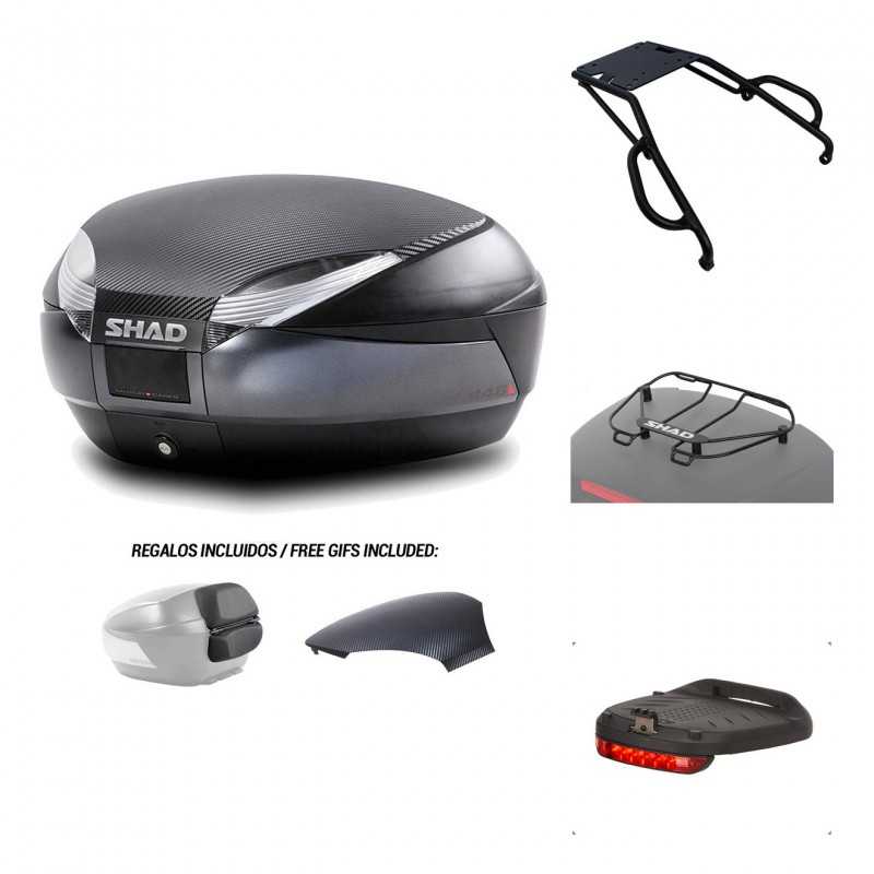Rear trunk + mounting hardware + accessories  SH48