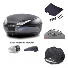 SHAD Baul trasero + herraje montaje accesorios SH48 KIT-181286