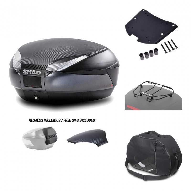 SHAD Baul trasero + herraje montaje accesorios SH48 KIT-181286