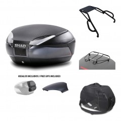 SHAD Baul trasero + herraje montaje accesorios SH48 KIT-181441