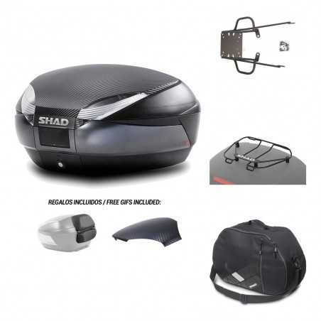 SHAD Baul trasero + herraje montaje accesorios SH48 KIT-181241