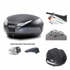 SHAD Baul trasero + herraje montaje accesorios SH48 KIT-181541