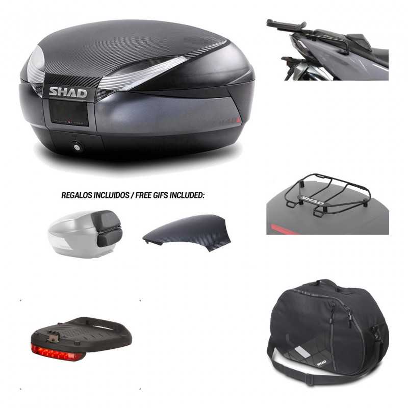 SHAD Baul trasero + herraje montaje accesorios SH48 KIT-181586