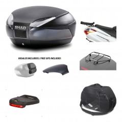 Rear trunk + mounting hardware + accessories  SH48