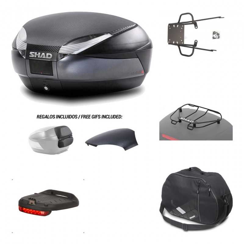 SHAD Baul trasero + herraje montaje accesorios SH48 KIT-181242