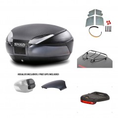 SHAD Baul trasero + herraje montaje accesorios SH48 KIT-181340