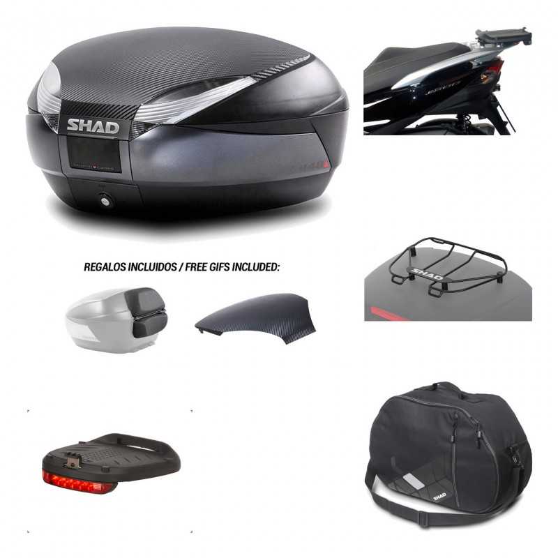 SHAD Baul trasero + herraje montaje accesorios SH48 KIT-181135