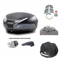 SHAD Baul trasero + herraje montaje accesorios SH48 KIT-181341
