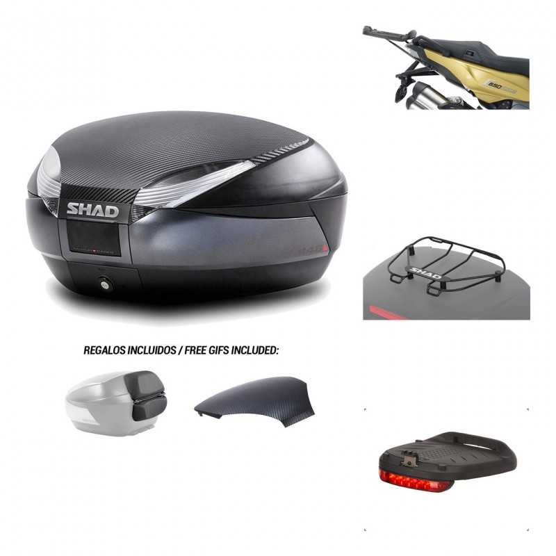 SHAD Baul trasero + herraje montaje accesorios SH48 KIT-181290