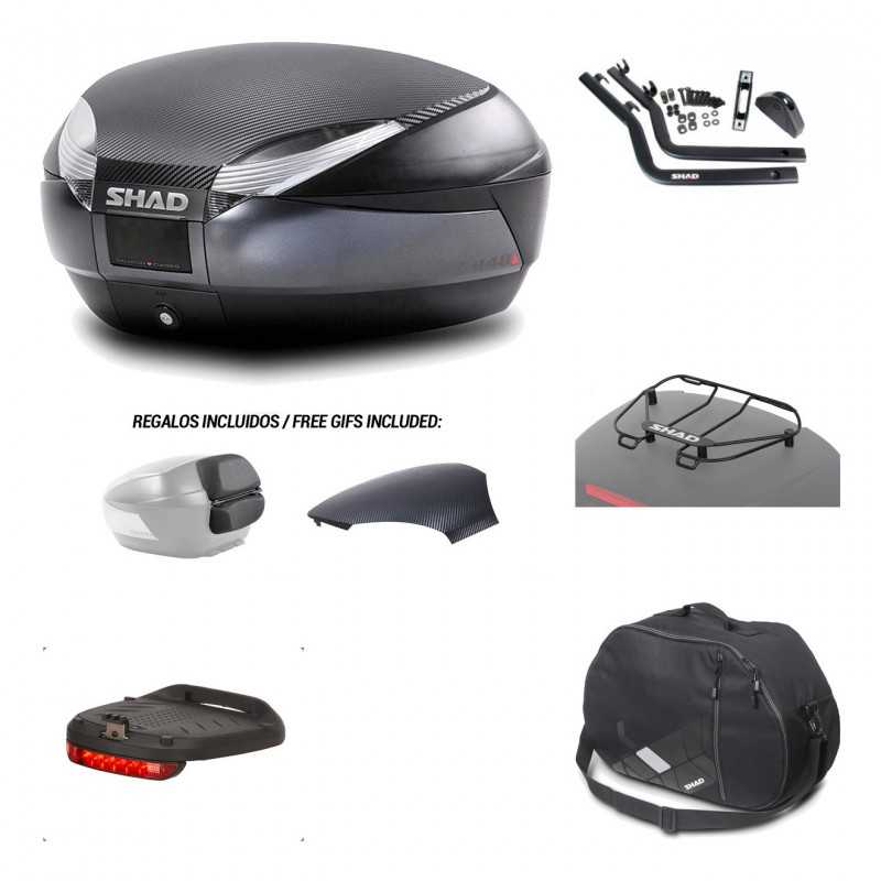 SHAD Baul trasero + herraje montaje accesorios SH48 KIT-181190