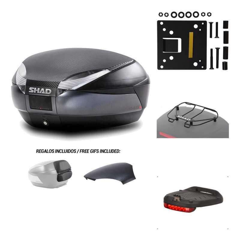SHAD Baul trasero + herraje montaje accesorios SH48 KIT-181495