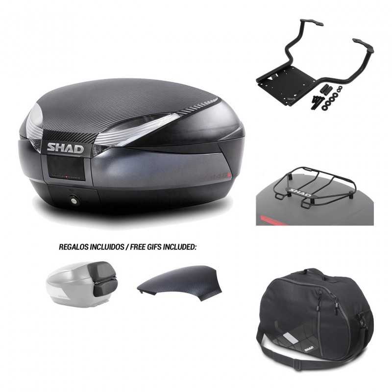 SHAD Baul trasero + herraje montaje accesorios SH48 KIT-181546