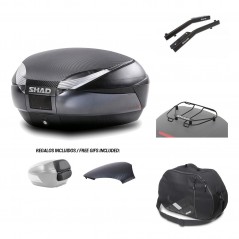 SHAD Baul trasero + herraje montaje accesorios SH48 KIT-181346