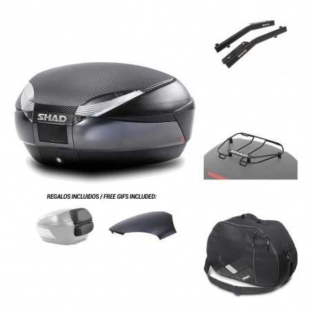 Rear trunk + mounting hardware + accessories SH48