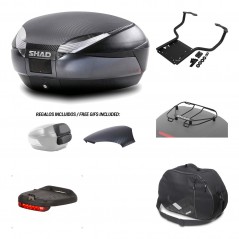 SHAD Baul trasero + herraje montaje accesorios SH48 KIT-181547