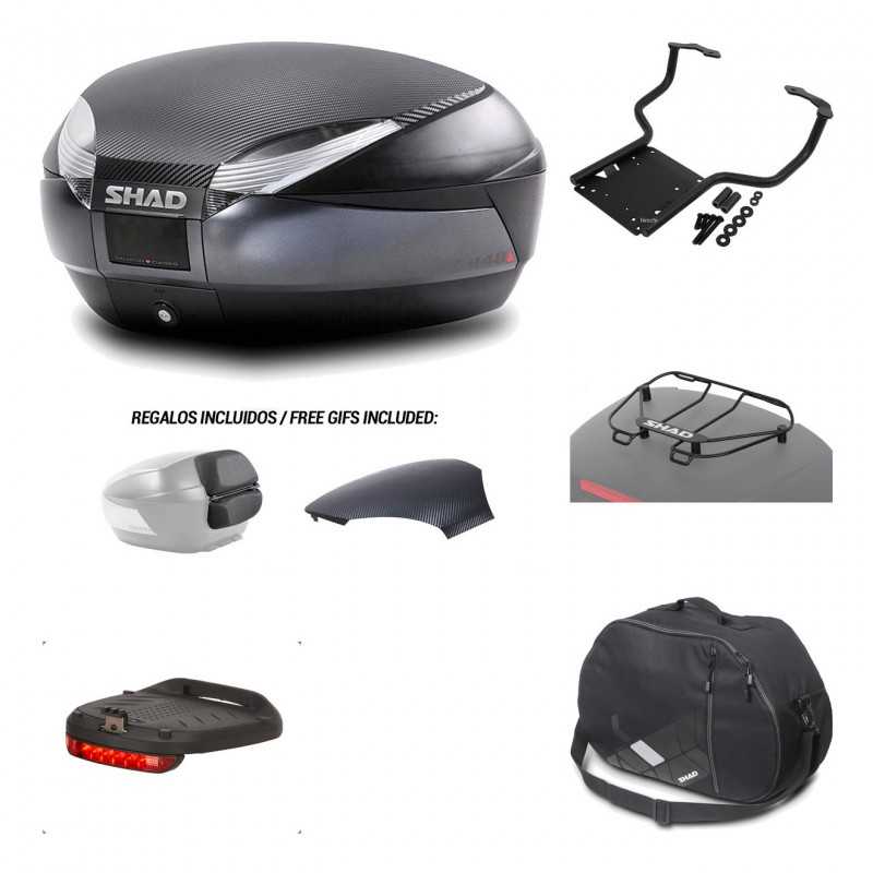 SHAD Baul trasero + herraje montaje accesorios SH48 KIT-181547