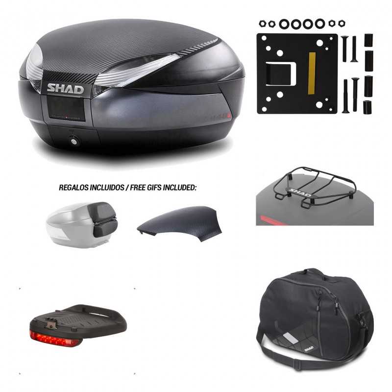 SHAD Baul trasero + herraje montaje accesorios SH48 KIT-181497