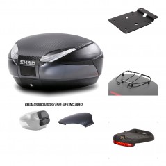 SHAD Baul trasero + herraje montaje accesorios SH48 KIT-181295