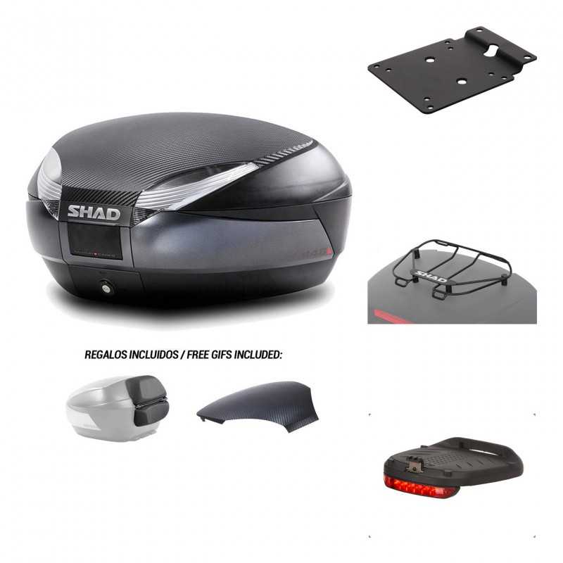 SHAD Baul trasero + herraje montaje accesorios SH48 KIT-181295