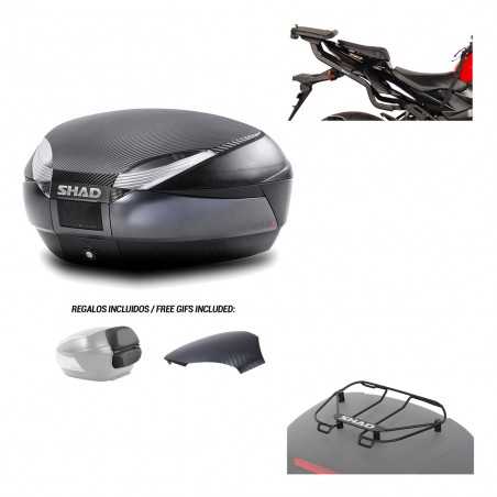 SHAD Baul trasero + herraje montaje parrilla portabultos superior SH48 KIT-181249