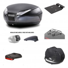 SHAD Baul trasero + herraje montaje accesorios SH48 KIT-181297