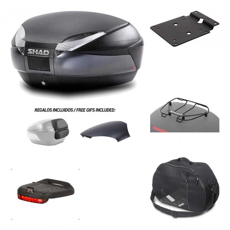 SHAD Baul trasero + herraje montaje accesorios SH48 KIT-181297