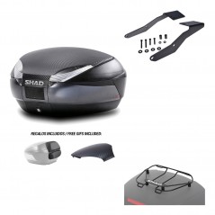 SHAD Baul trasero + herraje montaje parrilla portabultos superior SH48 KIT-181549