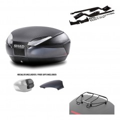 SHAD Baul trasero + herraje montaje parrilla portabultos superior SH48 KIT-181595