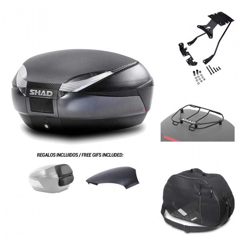 Rear trunk + mounting hardware + accessories  SH48