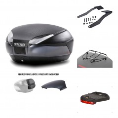 SHAD Baul trasero + herraje montaje accesorios SH48 KIT-181550