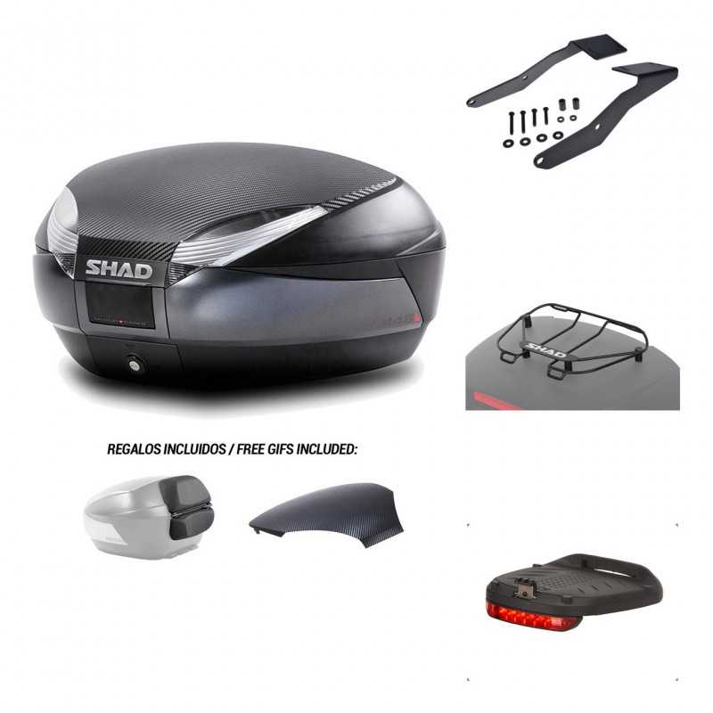 SHAD Baul trasero + herraje montaje accesorios SH48 KIT-181550