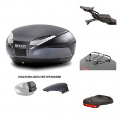SHAD Baul trasero + herraje montaje accesorios SH48 KIT-181450