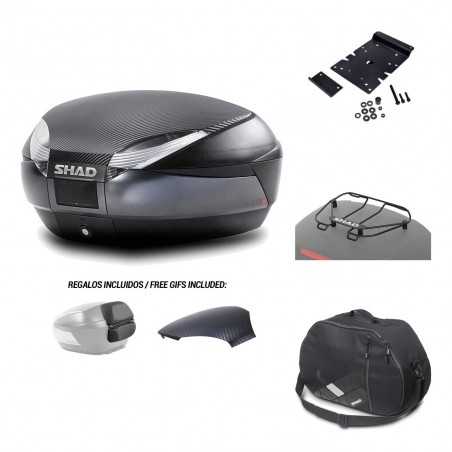 SHAD Baul trasero + herraje montaje accesorios SH48 KIT-181351