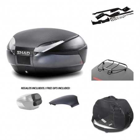 SHAD Baul trasero + herraje montaje accesorios SH48 KIT-181597
