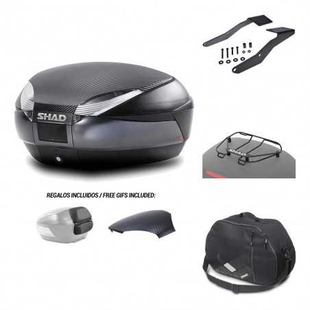 SHAD Baul trasero + herraje montaje accesorios SH48 KIT-181551