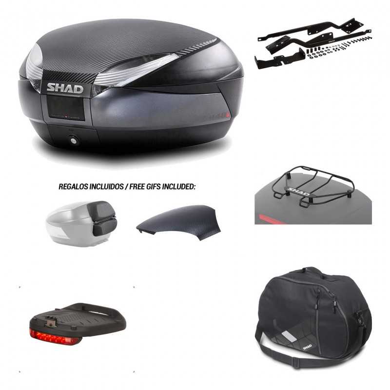 SHAD Baul trasero + herraje montaje accesorios SH48 KIT-181598