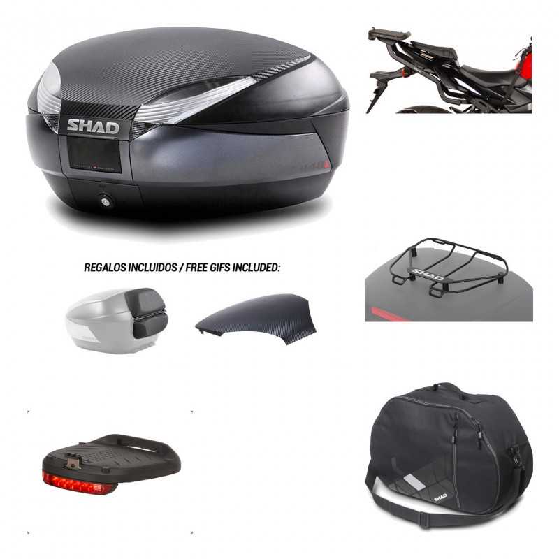 SHAD Baul trasero + herraje montaje accesorios SH48 KIT-181252