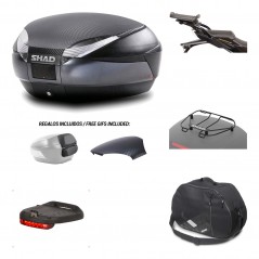 Rear trunk + mounting hardware + accessories  SH48