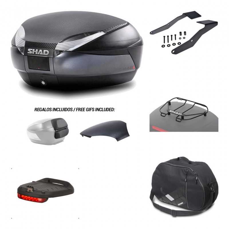 SHAD Baul trasero + herraje montaje accesorios SH48 KIT-181552