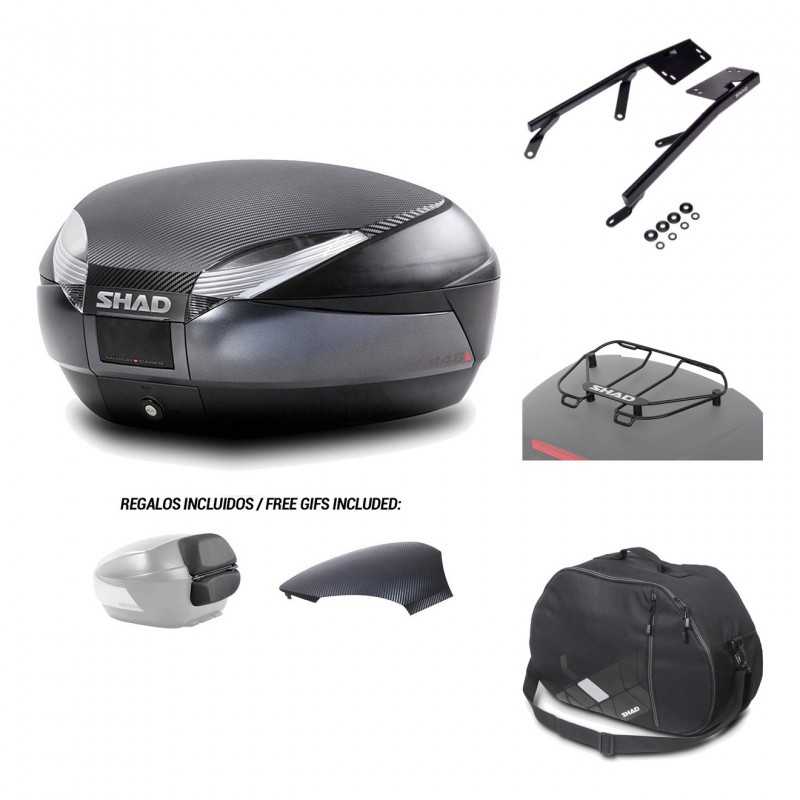 Rear trunk + mounting hardware + accessories  SH48