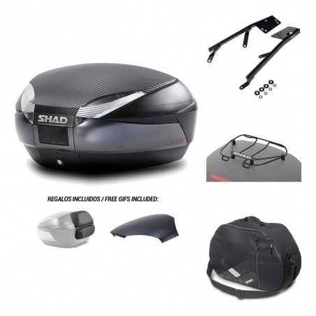 SHAD Baul trasero + herraje montaje accesorios SH48 KIT-181144