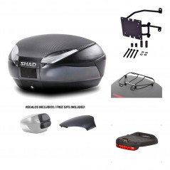 SHAD Baul trasero + herraje montaje accesorios SH48 KIT-181300