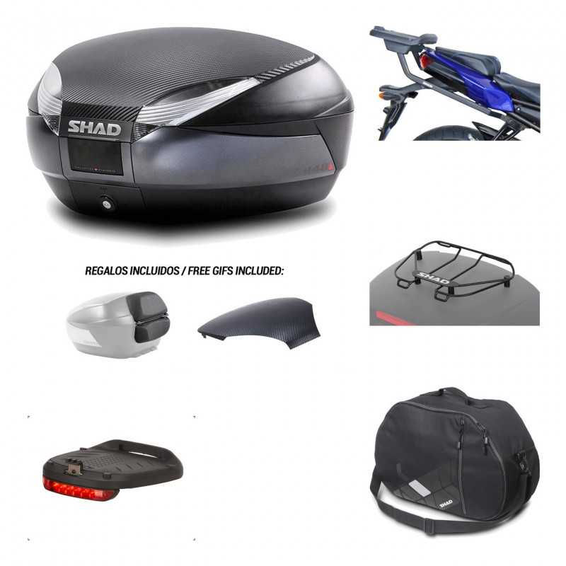 SHAD Baul trasero + herraje montaje accesorios SH48 KIT-181502