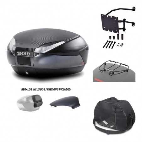 SHAD Baul trasero + herraje montaje accesorios SH48 KIT-181301