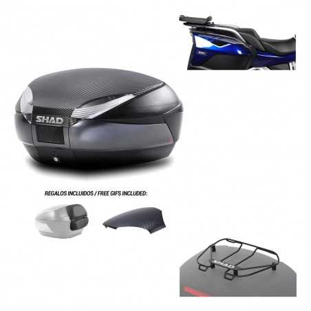 SHAD Baul trasero + herraje montaje parrilla portabultos superior SH48 KIT-181454