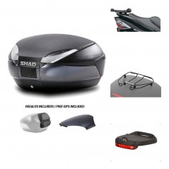 SHAD Baul trasero + herraje montaje accesorios SH48 KIT-181600