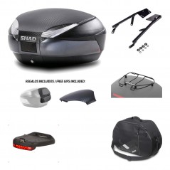SHAD Baul trasero + herraje montaje accesorios SH48 KIT-181145