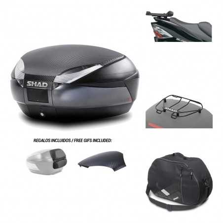 SHAD Baul trasero + herraje montaje accesorios SH48 KIT-181601