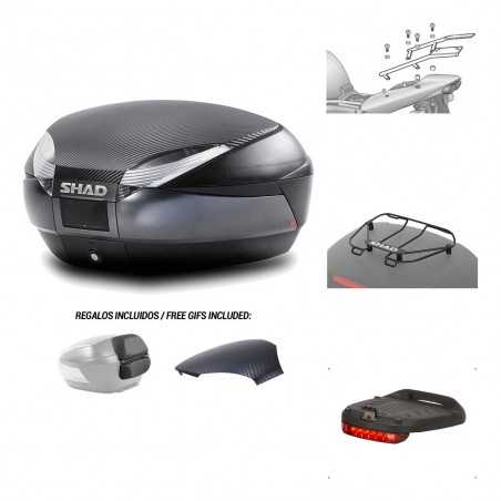 SHAD Baul trasero + herraje montaje accesorios SH48 KIT-181355