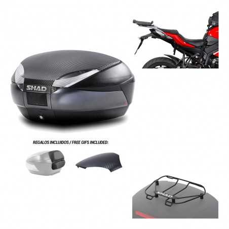 SHAD Baul trasero + herraje montaje parrilla portabultos superior SH48 KIT-181459